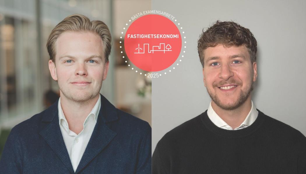 Pris för bästa examensarbete i fastighetsekonomi 2025