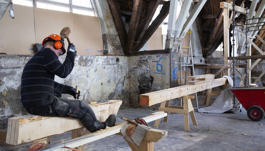 – Stomrestaureringen tillsammans med den grundförstärkning vi gjort säkerställer att Feskekôrka kommer stå i minst 100 år till, säger Marcus Gustafsson. Foto: Higab/Hans Ekestang