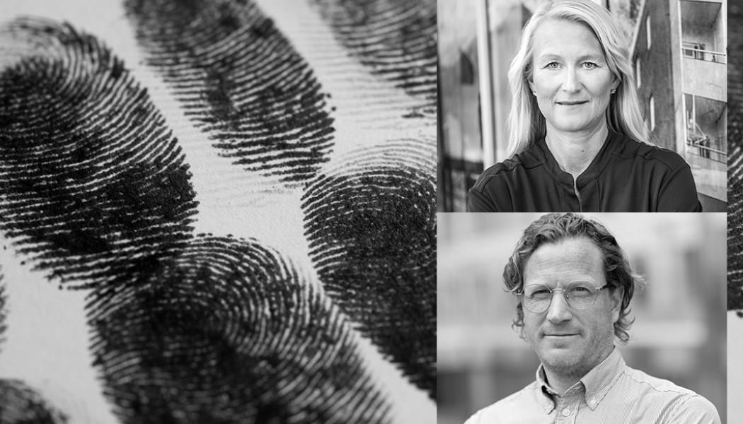 Sofia Hansdotter och Martin Ingvarson arbetar med att uppdatera Sveriges Allmännyttas vägledning för sund konkurrens. Den kommer att innehålla både skärpta krav och tydligare beskrivningar av arbetssätt för att få brottsfria byggarbetsplatser. Foto: Kate Gabor, Per Myrehed samt Mostphotos