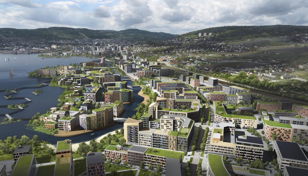 Lier-Drammen. Illustration: LINK Arkitektur