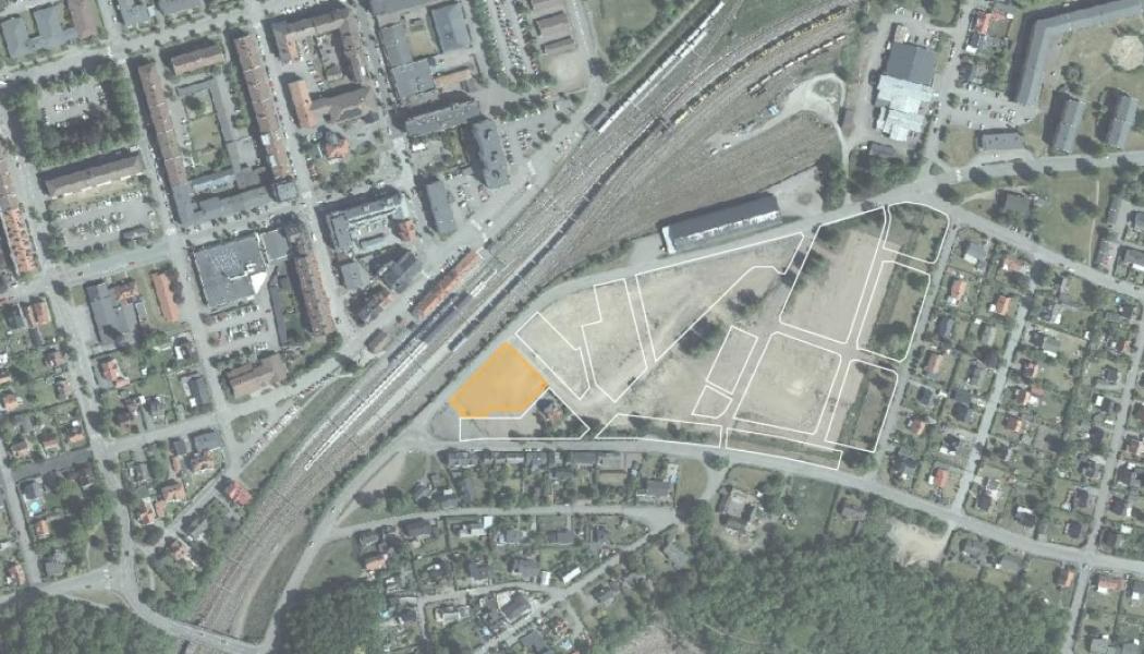 Här visas den tilltänkta placeringen för det nya kommunhuset på Björnekulla ås. Bild: Åstorp kommun
