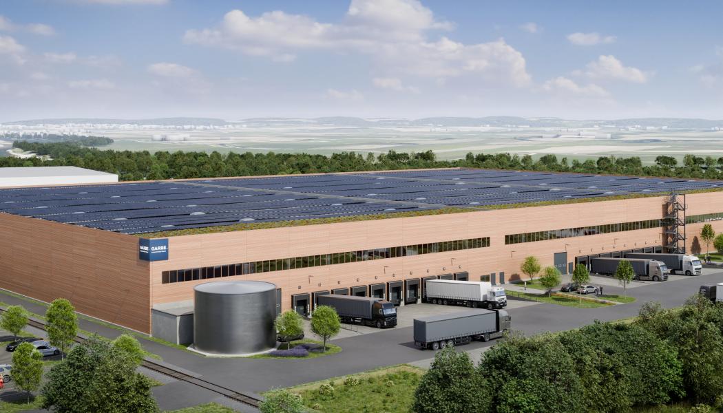 Projektet i Straubing utvecklas i enlighet med det gemensamma företagetshållbarhetsmålet och kommer att byggas helt i trä med ESG-standarder. Bild: Logicenters / Garbe