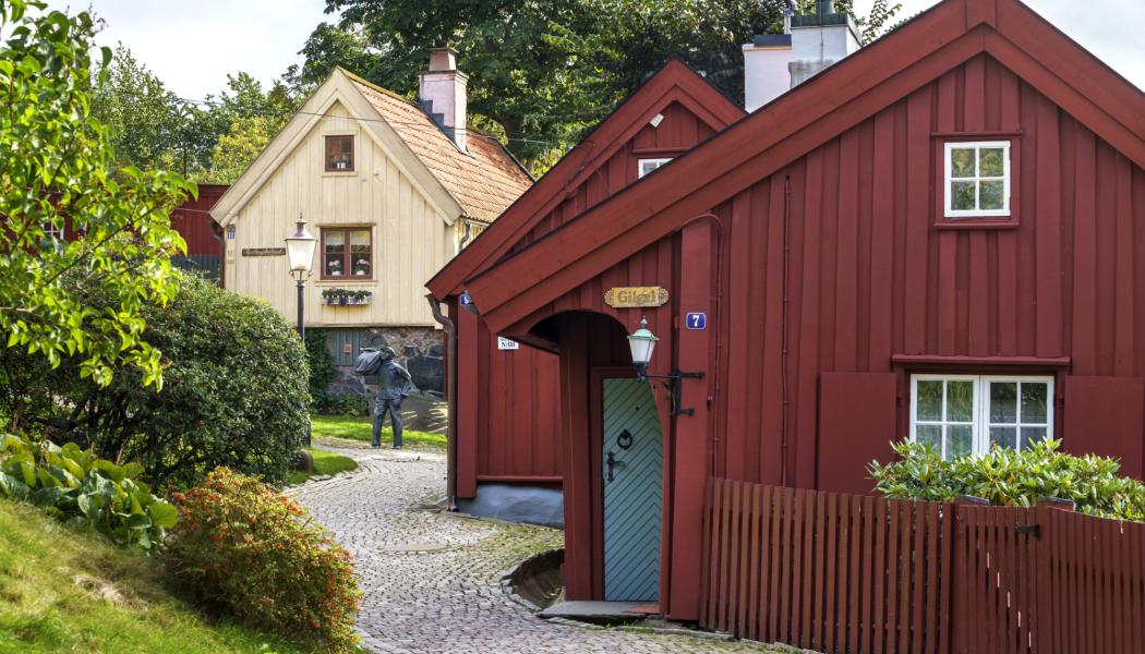 En noggrann återställning pågår av det historiska 1700-talshuset Gilgal i Majorna. Foto: Higab