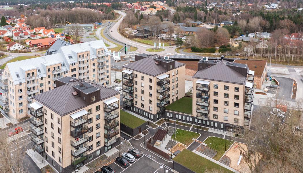 Samarbete för hållbart boende -  RA-Bygg, Partillebo och Wikström i Gökegård-projektet. Bild: Wikström