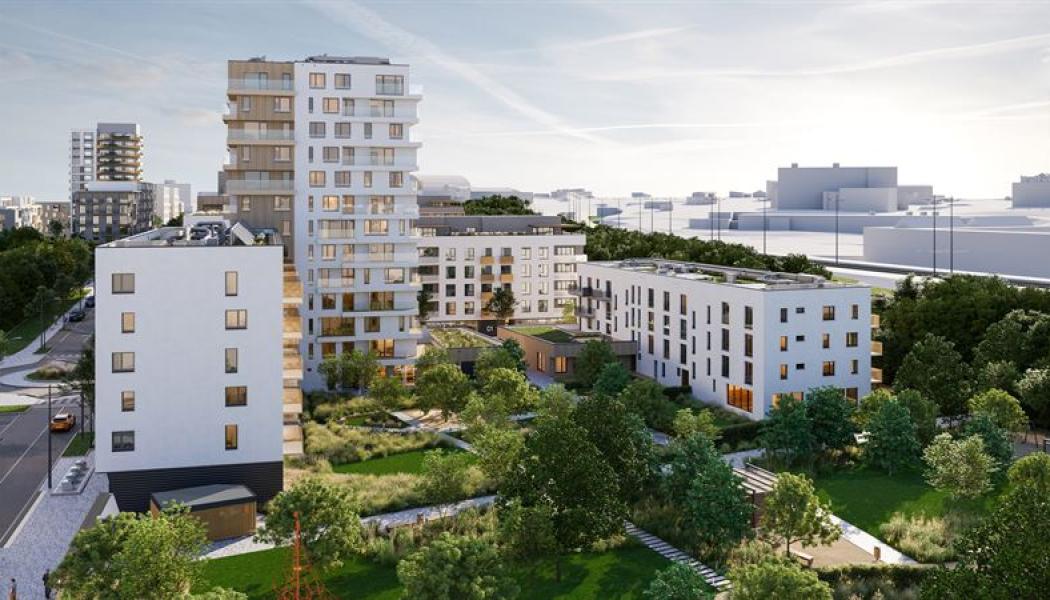 Bostäder Habitat i Prag. Pressbild: Skanska
