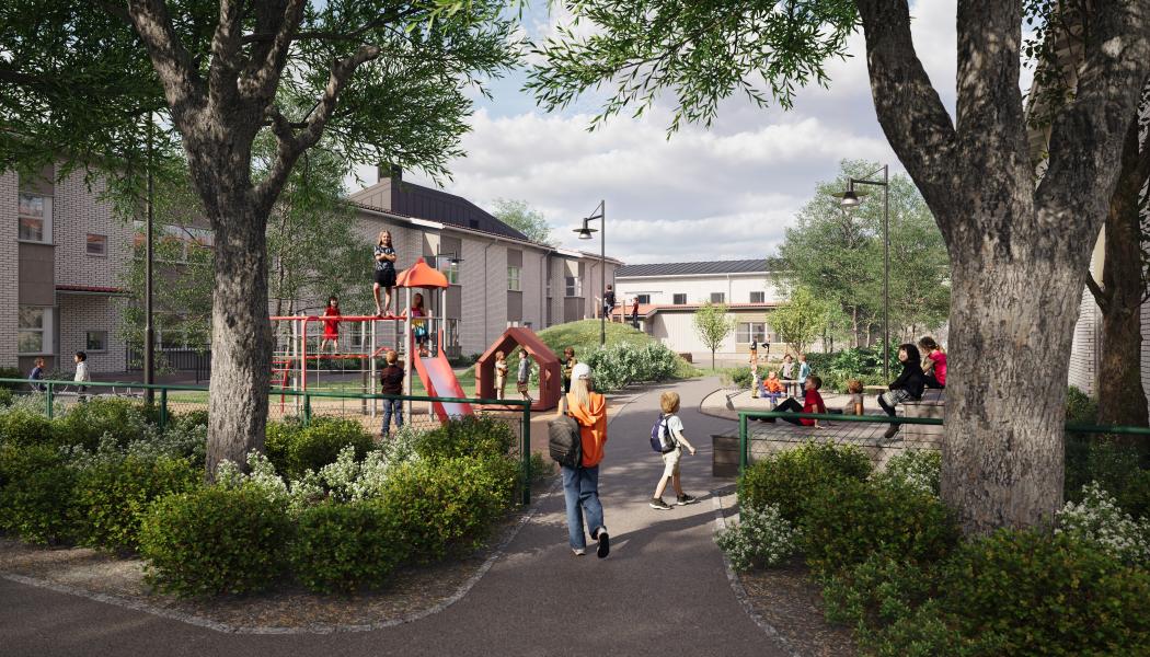 Hällsboskolan. Pressbild: MVB