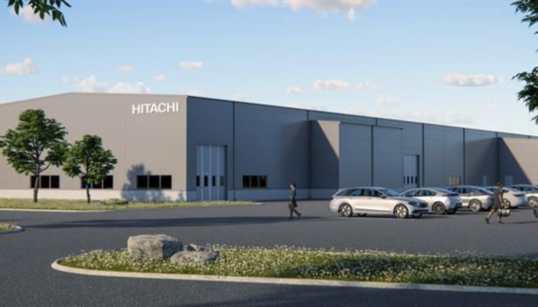Visionsbild expansion av Hitachi Energy i Pitea. Pressbild: Peab