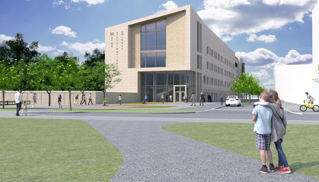 Malmös nya internationella skola byggs i Hyllie, stadens förmodligen mest snabbväxande stadsdel.
