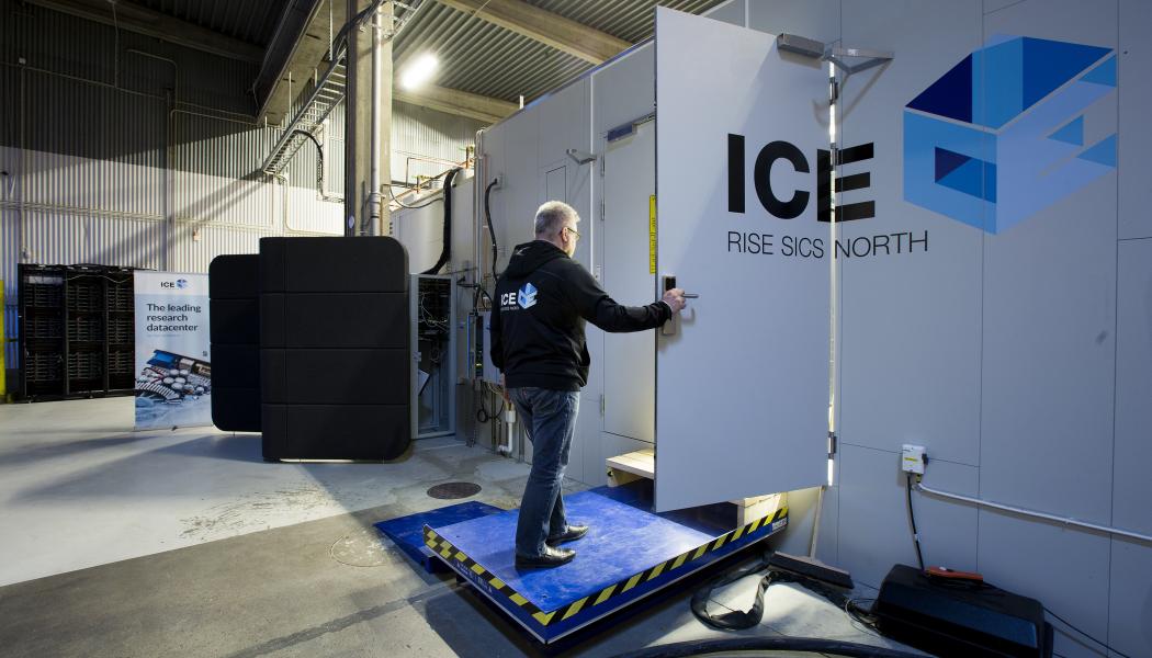 ICE Datacenter i Luleå testar lösningar för att uppnå hållbara och effektiva datacenter. Foto: RISE