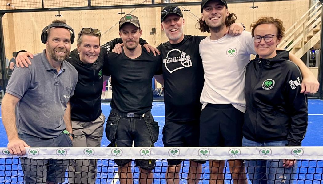 Aktivitetsarenan har tre padelbanor – två för dubbel och en för singel Foto: Norrlandsfonden
