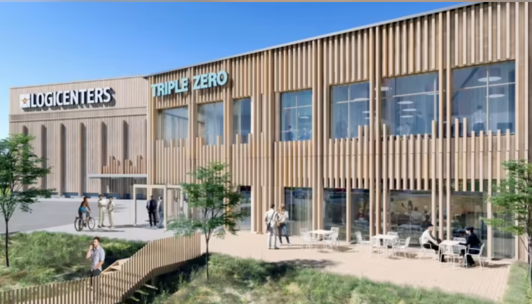Logicenters bygger Triple Zero med ambitionen att bli ledande inom utvecklingen av logistikanläggningar som är koldioxidneutrala i alla led. Bild: Logicenters