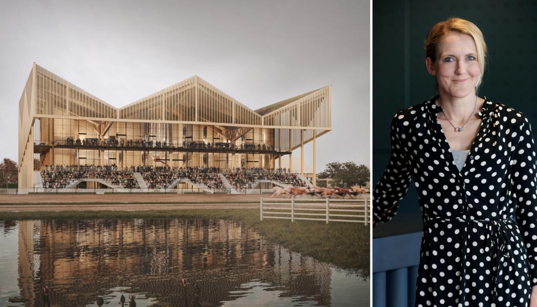 Jägersro och Karolina Halldin. Bild: Karolina Halldin, Krook & Tjäder