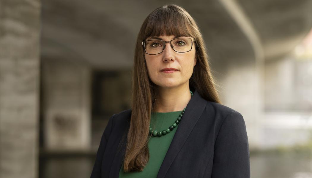 Johanna Bjurskog,hållbarbetschef på Riksbyggen. Foto: Evelina Carborn