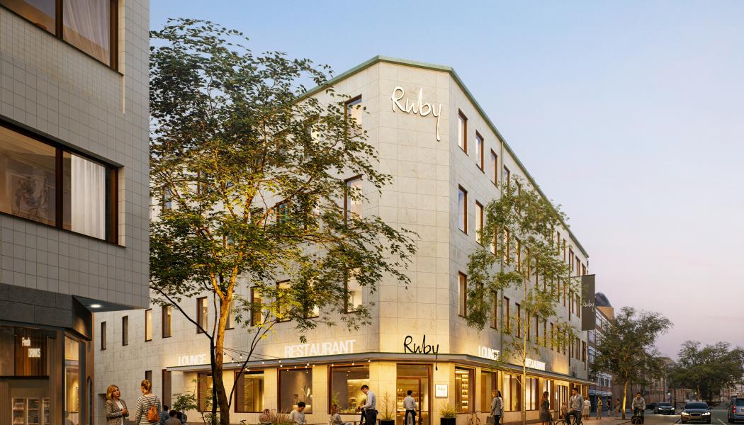 Hotel Ruby. Illustration: Kaminsky Arkitektur
