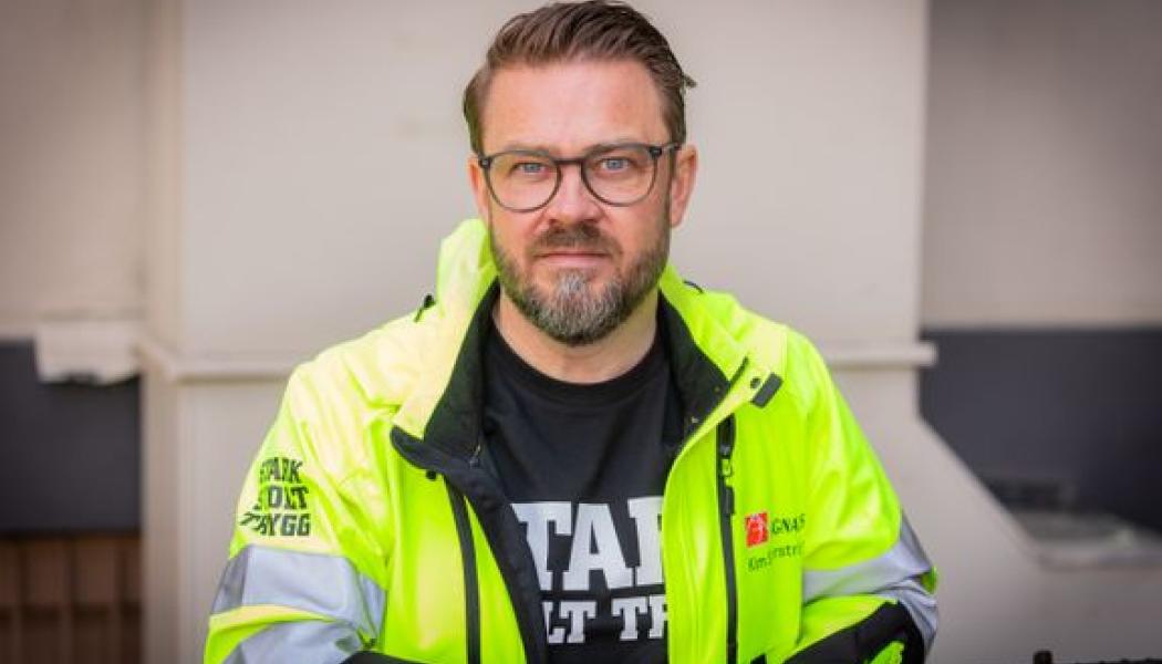 Kim Söderström, Byggnads förbundsordförande. Foto: Terese Perman