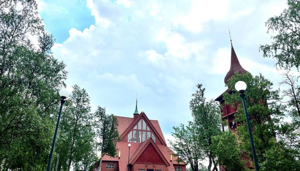 Flytten av Kiruna kyrka – en av Sveriges mest älskade byggnader – närmar sig. Fotograf: LKAB