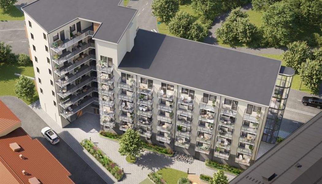 Eddahuset uppifrån högupplöst för vepor. Foto: Klövern