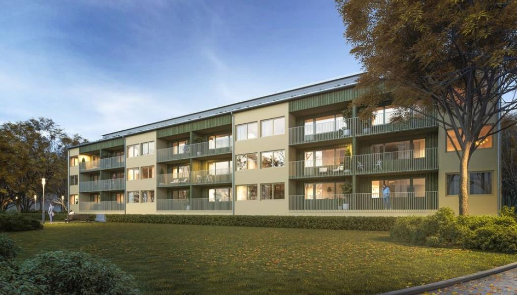 Koppargården 27 i Landskrona. Illustration: MTA Bygg och Anläggning
