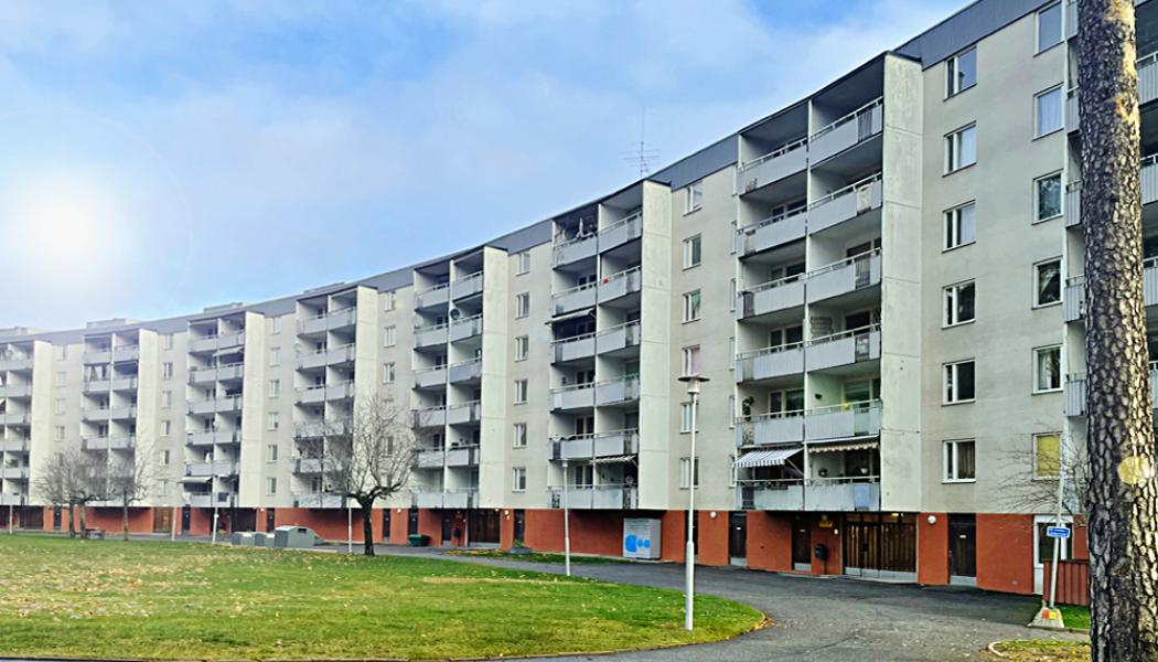 Kv Daldockan i Södertälje, en av Rikshems många bostadsfastigheter. Foto: Byggmästargruppen.