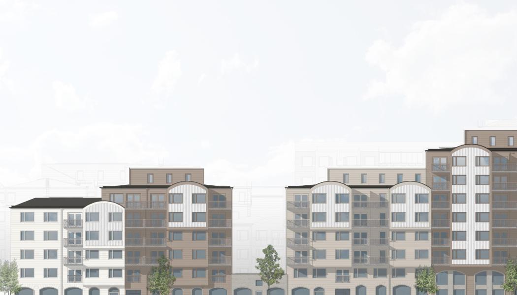 Kvarteret Sågklingan i centrala Västerås består av 174 lägenheter.