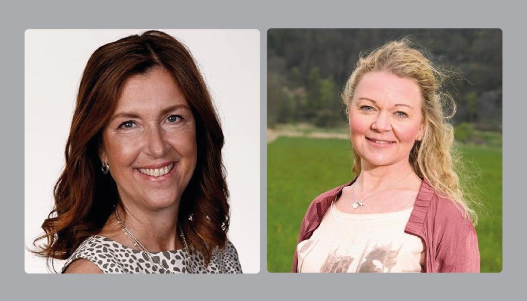 Marie Passburg, EVP och landschef för BoKlok Sverige, och Anna Säfwenberg, är EVP för BoKloks fabrik i Gullringen och Supply Chain. Foto: Boklok