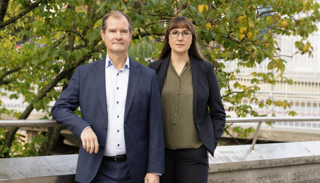 Mårten Lilja och Johanna Bjurskog. Foto: Riksbyggen 
