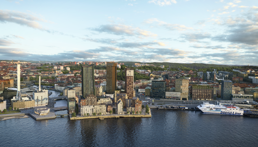 Masthuggskajen. Visionsbild: Kanozi Arkitekter 