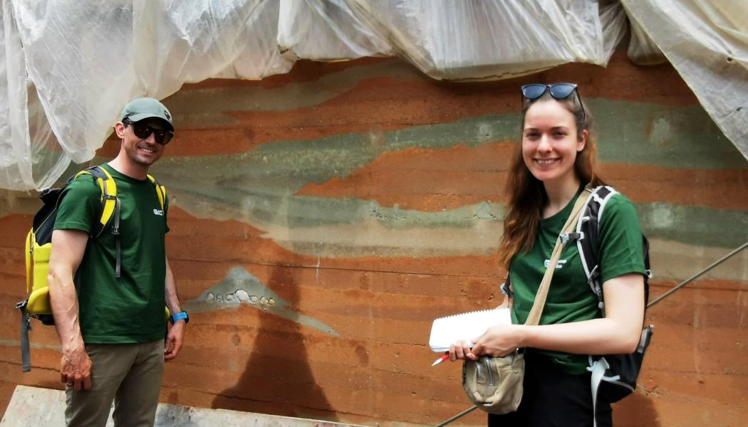 Magne Gravås from Contiga Norway and Eline Sjølie Osmundsen in Nepal.
