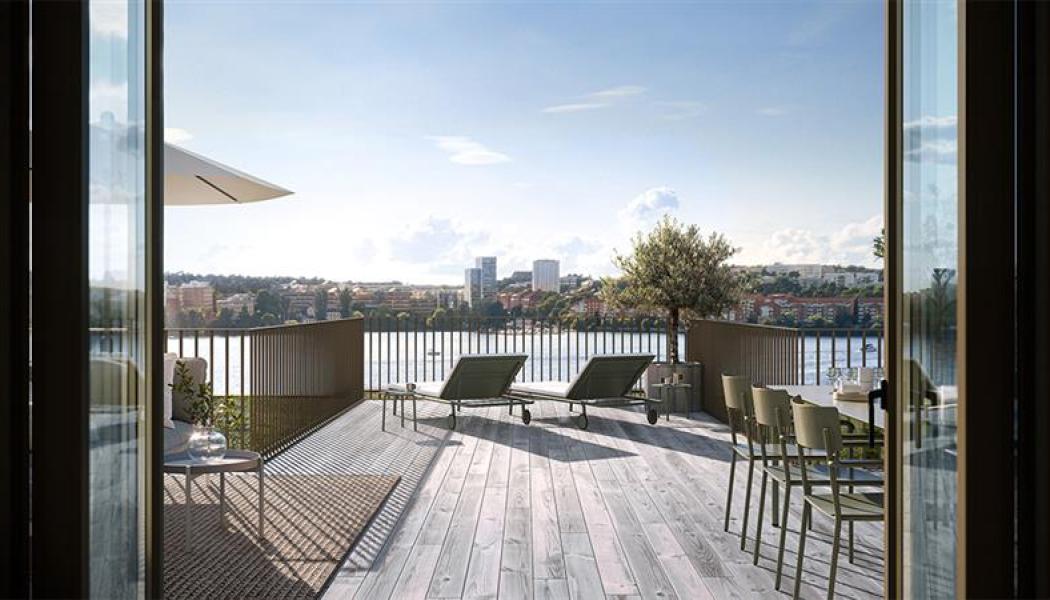 Ljusablick på Lilla Essingen i Stockholm. Pressbild: Patriam