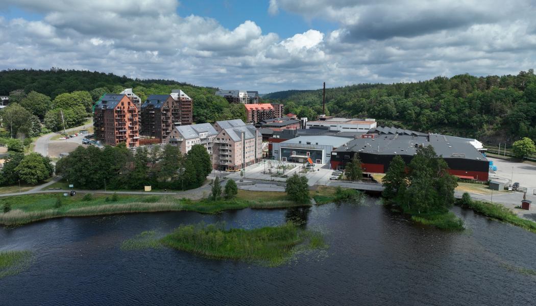 OBOS har köpt en fastighet från Wallenstam med färdig detaljplan i Mölnlycke Fabriker. Pressbild: OBOS