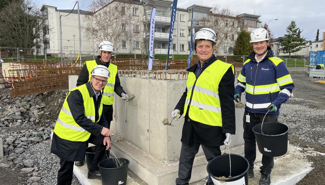 Murning spadtag kv 8 Selma stad.  Av: Catrine Andersson, Framtiden Byggutveckling