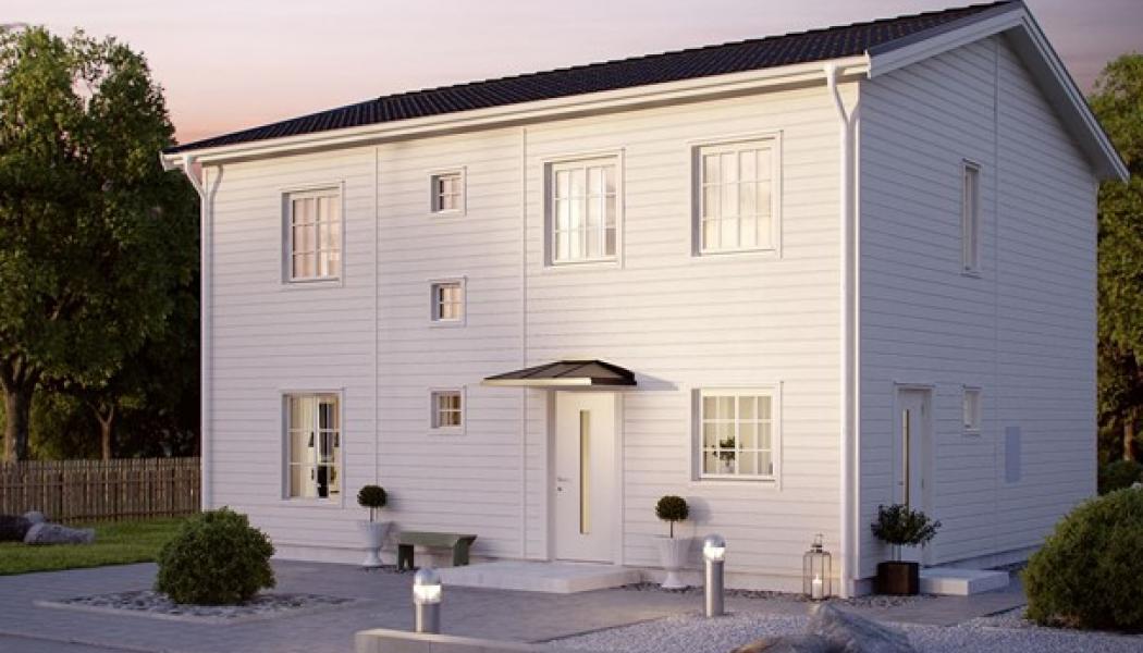 Ett av OBOS Myresjöhus 2022. Foto: Obos