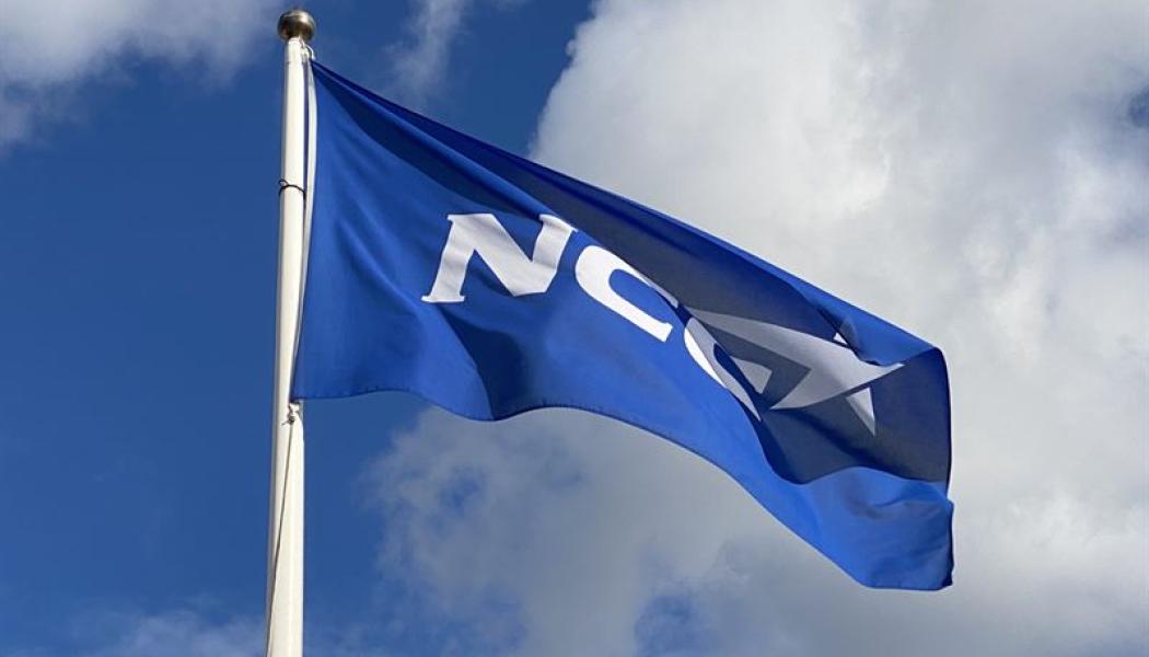 NCC flagga. Pressbild: NCC