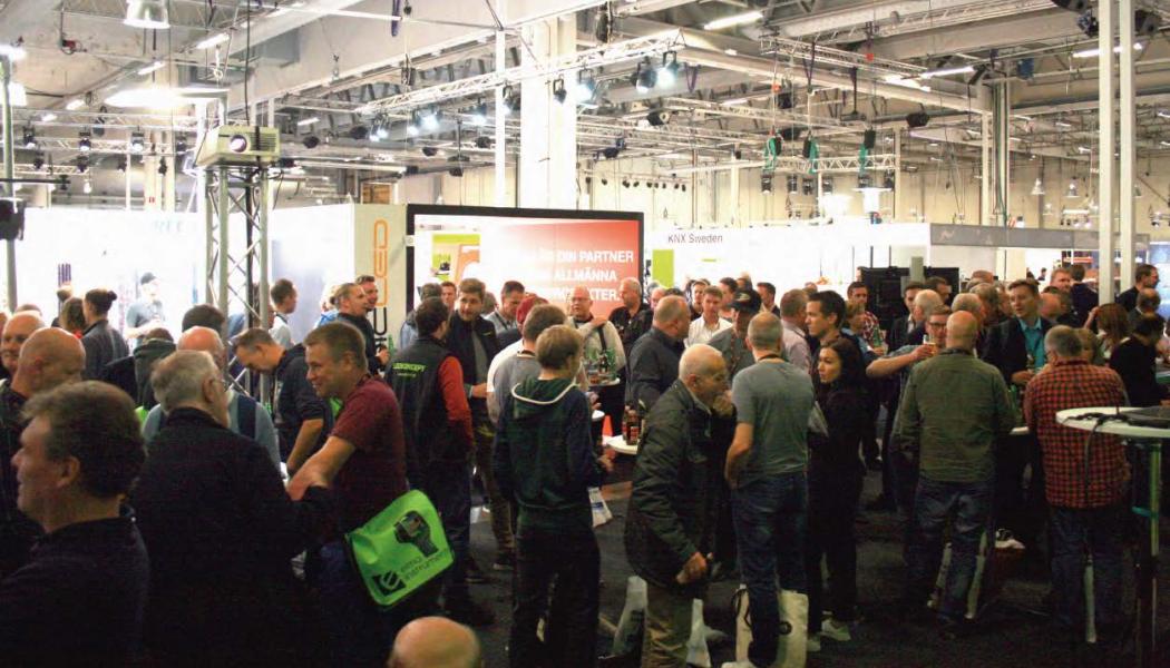 På Elmässan kan besökarna bland annat ta del av de senaste produktnyheterna och den tekniska utvecklingen inom belysning, installation och fiber.
Foto: Easyfairs