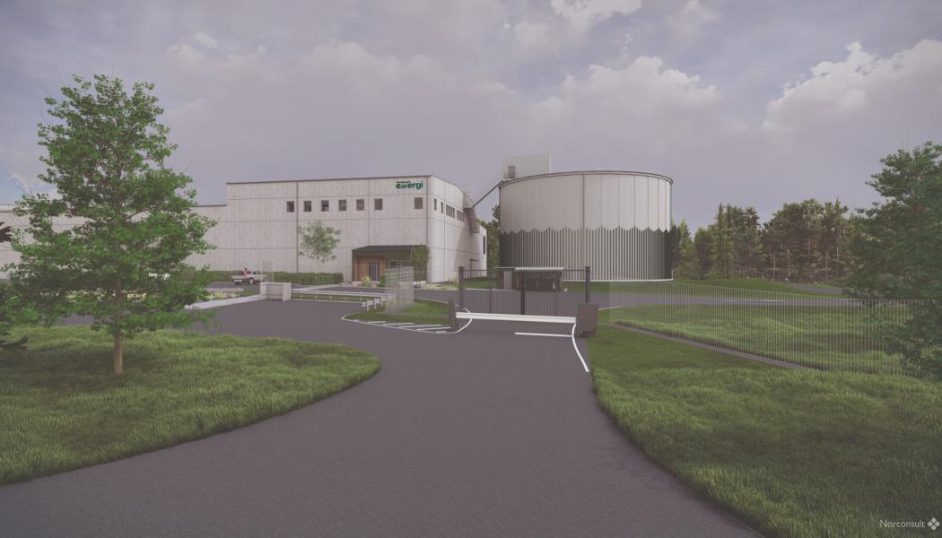 Framtidens ytvattenverk. Illustration: Karlshamn Energi