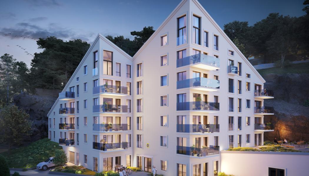 HSB brf Prisma i Krokslätt, Mölndal, byggstartar officiellt den 31 maj 2024 genom ett ”första spadtag” på tomten. Bild: HSB