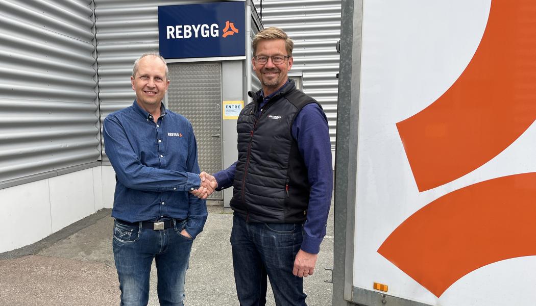 Optimera och REbygg inleder ett strategiskt samarbete med ambitionen att öka användningen av återbrukade byggvaror i den svenska byggsektorn. Pressbild: Optimera