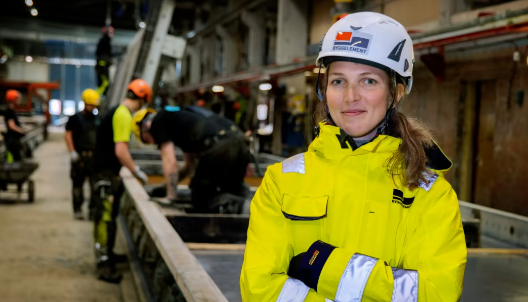 Helena Svernling blir en viktig del i förbättringsarbetet gällande arbetsmiljö i Byggelement, Smidmek och K-System. Foto: Peab Industri