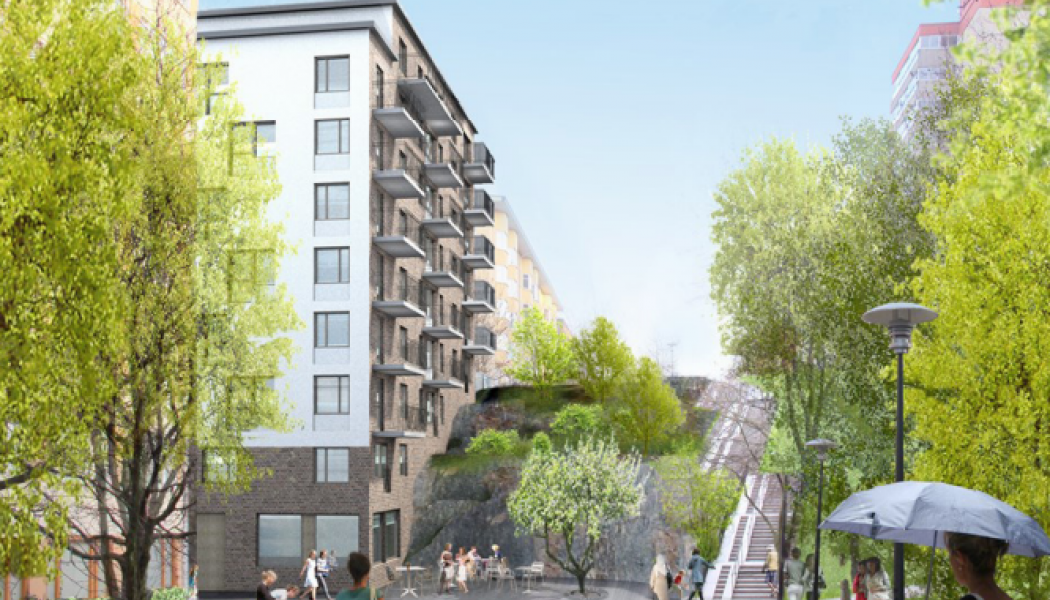 Det nya kvarteret vid Rosenlundsparken bidrar till att förtäta den här delen av Södermalm.