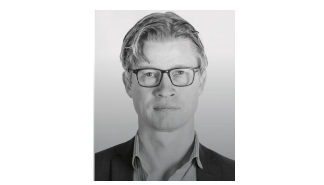 Petter Green, Director Digital Matter på White Arkiteker, talar på Byggmässan 2023.