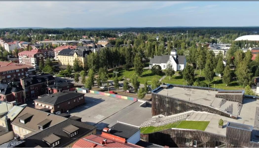 Här på Löjan ska ett modernt bostadskvarter växa fram. Pressfoto: Sara Holm