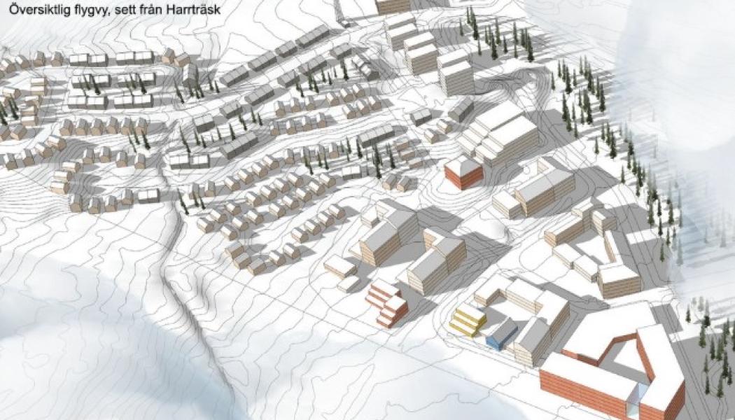 3D-ritning över ett detaljplanelagt Dundretområde. Bild: Norconsult