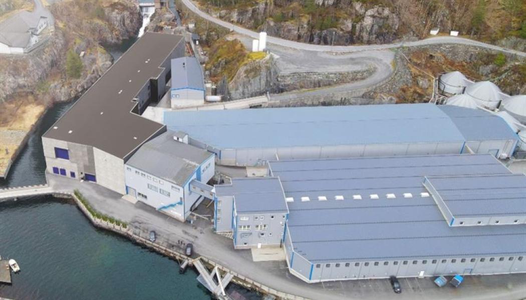  Smoltanläggningen på Sævareid i Bjørnafjorden. Foto: Artec Aqua