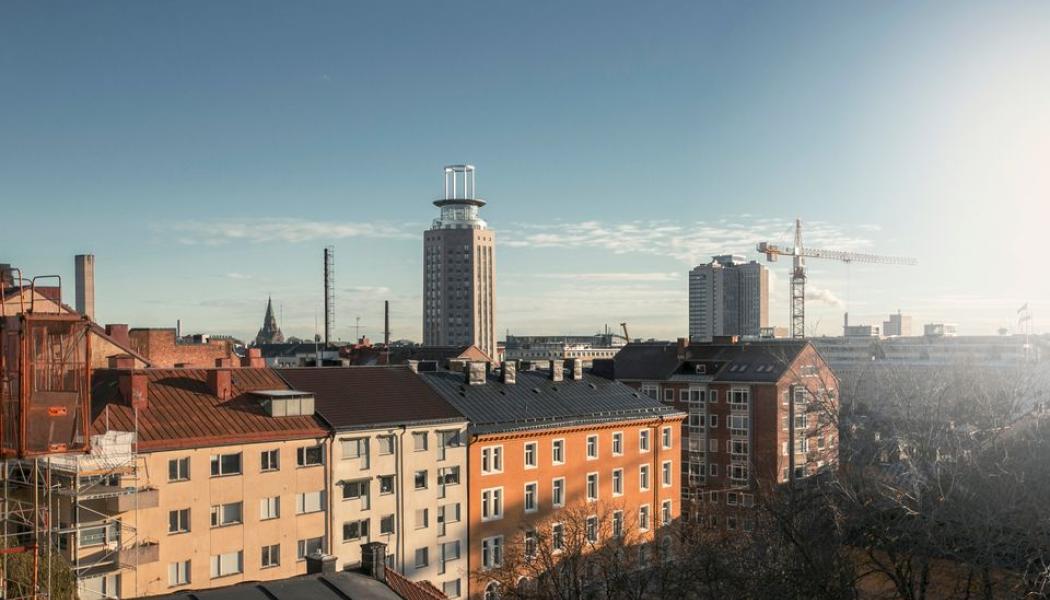 Bild över Södermalm, Stockholm. Pressbild: Booli