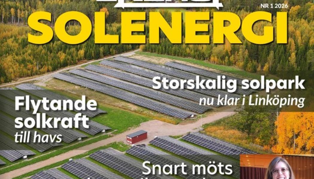 Nya numret av Solenergi nr 1 2026. 
