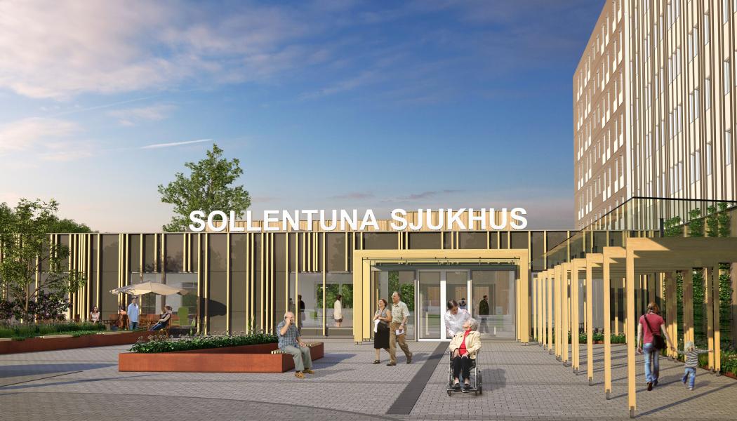 Bild från Sollentuna sjukhus, ett tidigare projekt för Norconsults konstruktionsavdelning. Foto: Norconsult