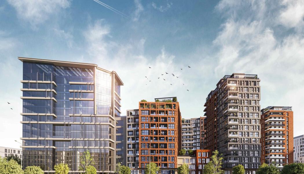 Stellar Residence i Tasjkent omfattar sju byggnader med bostäder, kontor och kommersiella lokaler. Foto: ONIRO Group