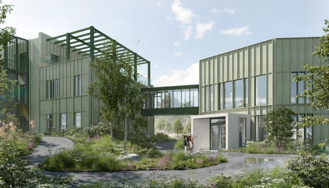 Illustration över Tingdalsskolan av PE Teknik & Arkitektur. Illustration: PE Teknik & Arkitektur