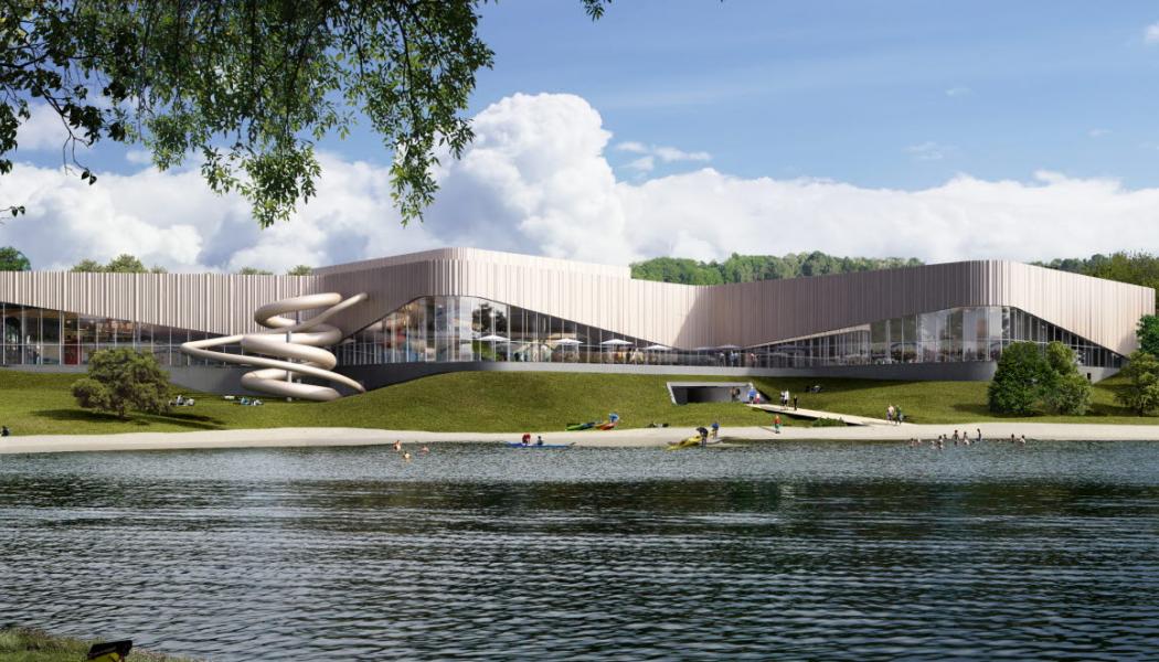 Tinnerbäcksbadet kommer att certifieras som miljöbyggnad enligt Sweden Green Building Council.
