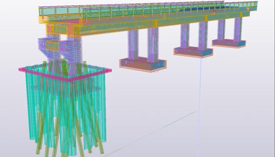 Landbro testas på Tjärnbäcksbron vid Norrbotniabanan. Bild: Inhouse Tech
